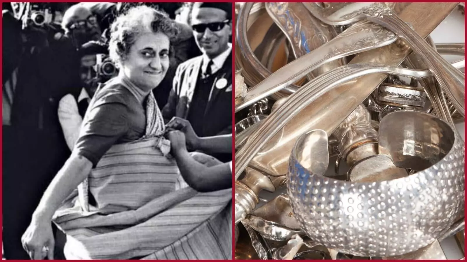 Indira Gandhi seventy three kg silver in Bijnor