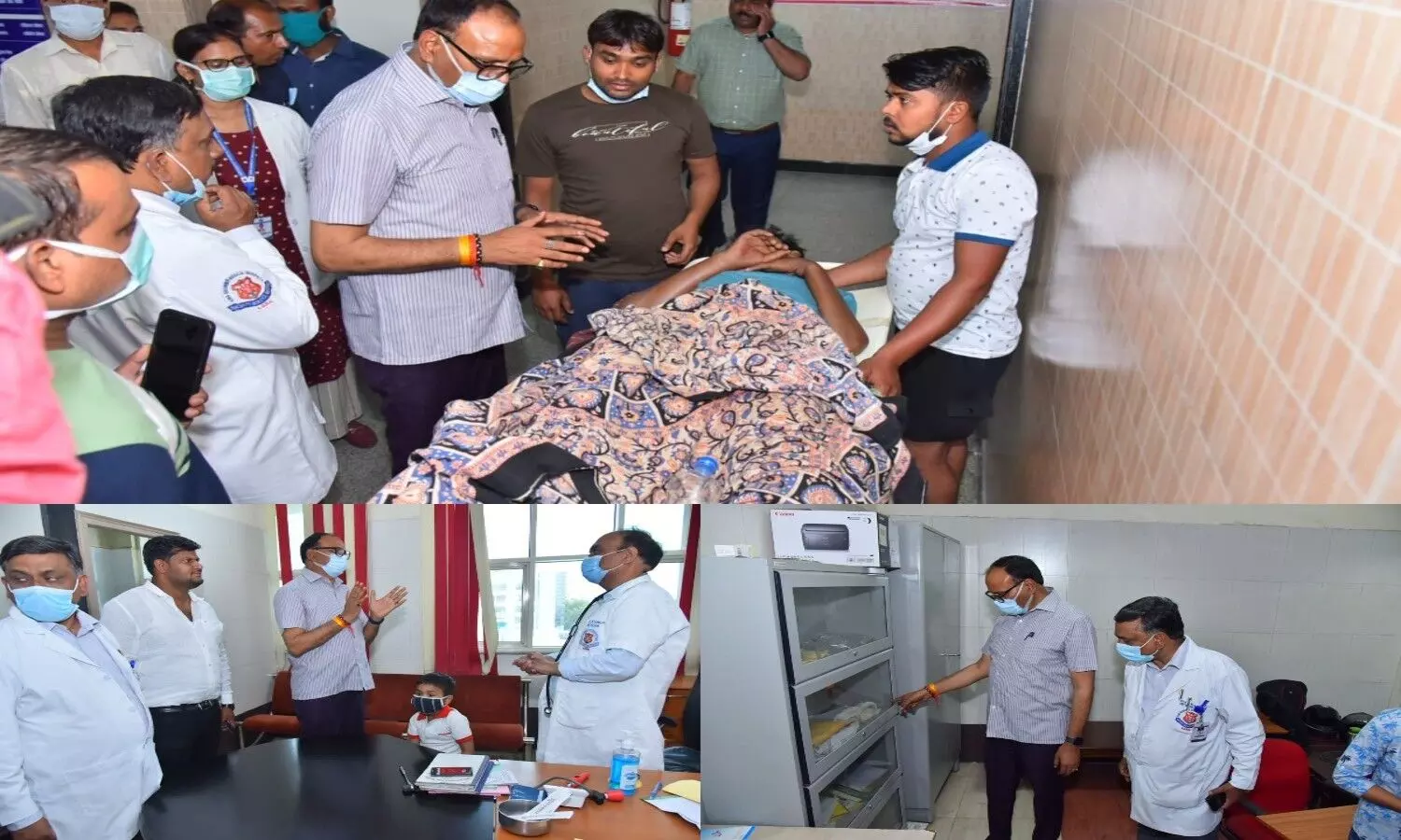 Lucknow News Health Minister Brajesh Pathak visited KGMU and inspected