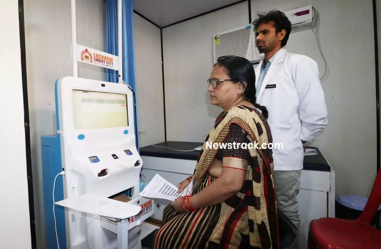 Health ATM installed at 13 places in Lucknow basic checkup free