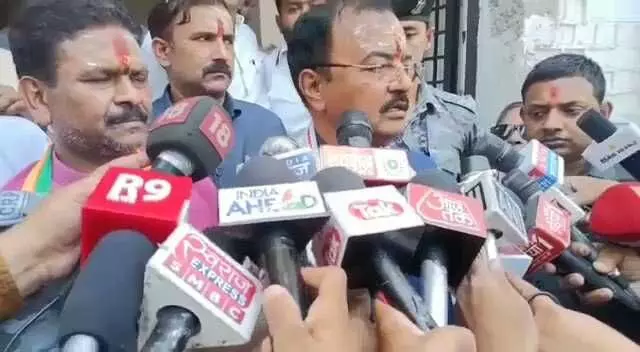 UP MLC Election 2022 deputy cm keshav prasad maurya casts his vote in prayagraj