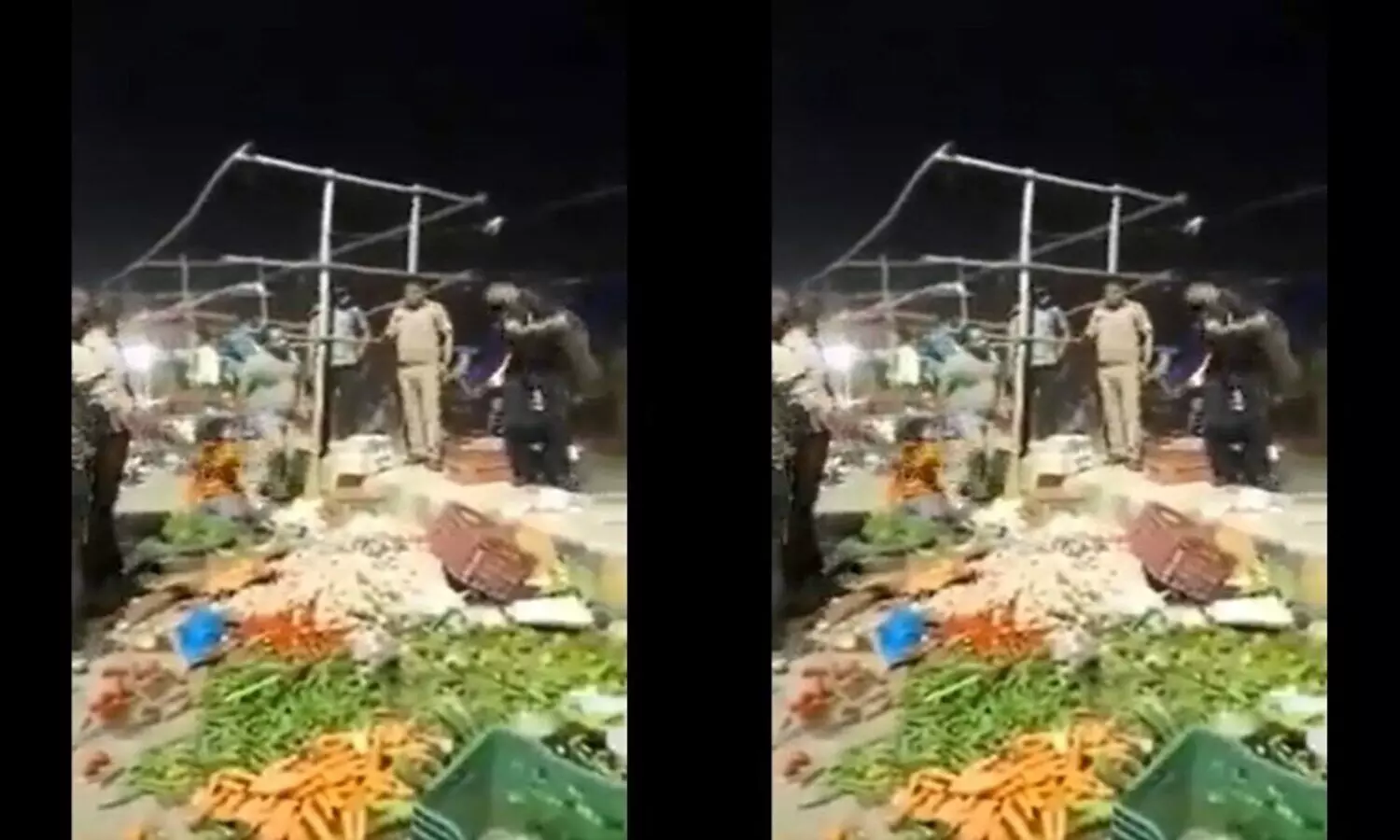Lucknow में गरीब सब्जी विक्रेता को दबंग युवकों ने पीटा, दुकान को किया तहस-नहस, Video Viral