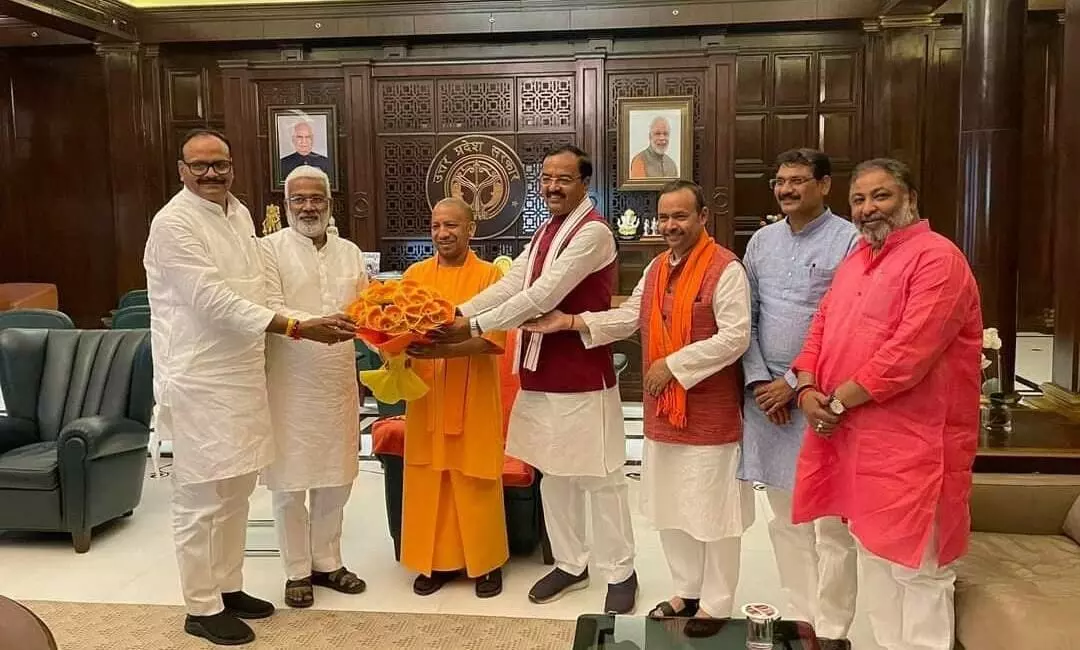 BJP leaders congratulate CM Yogi Adityanath on winning in UP MLC election 2022