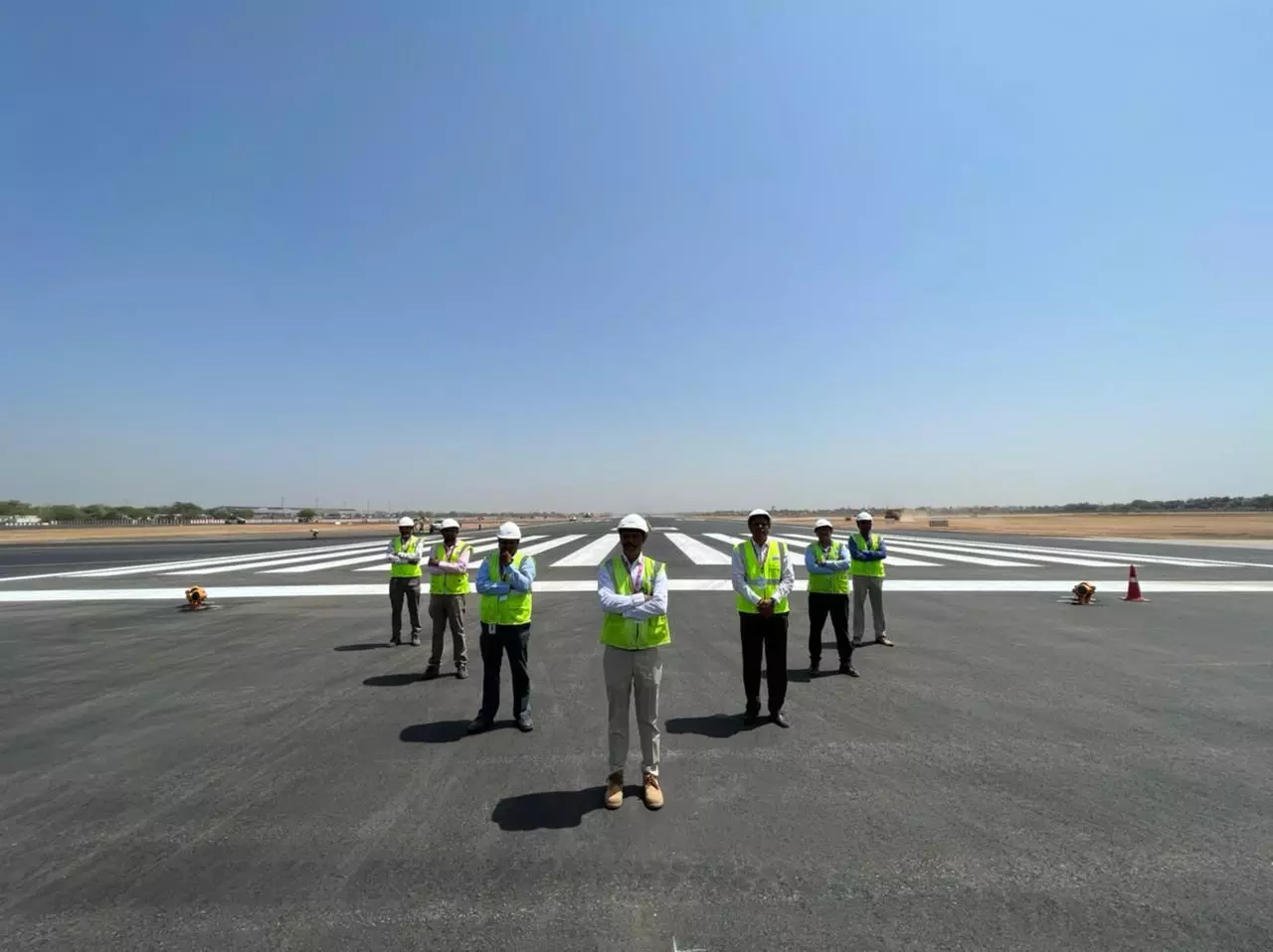 Adani Group Ahmedabad airport redcarpet 3.5 km runway in 75 days claims record