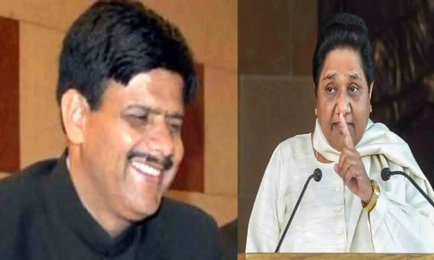 BSP supremo Mayawati in action, BSP leader Nakul Dubey out of party