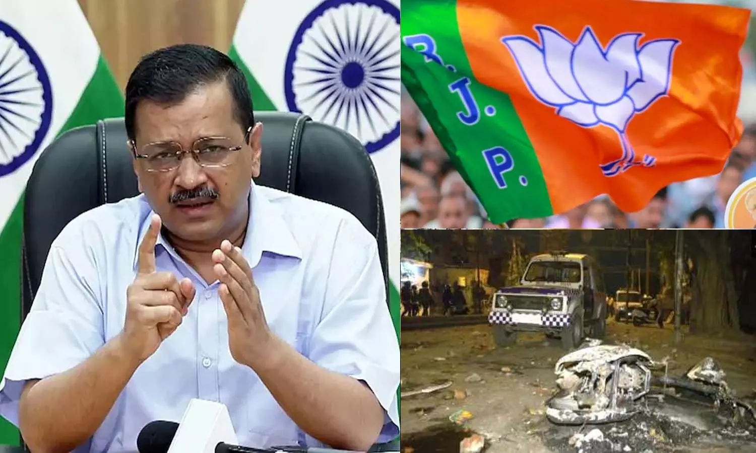 Kejriwal targeted BJP in gestures regarding Jahangirpuri violence, said this thing