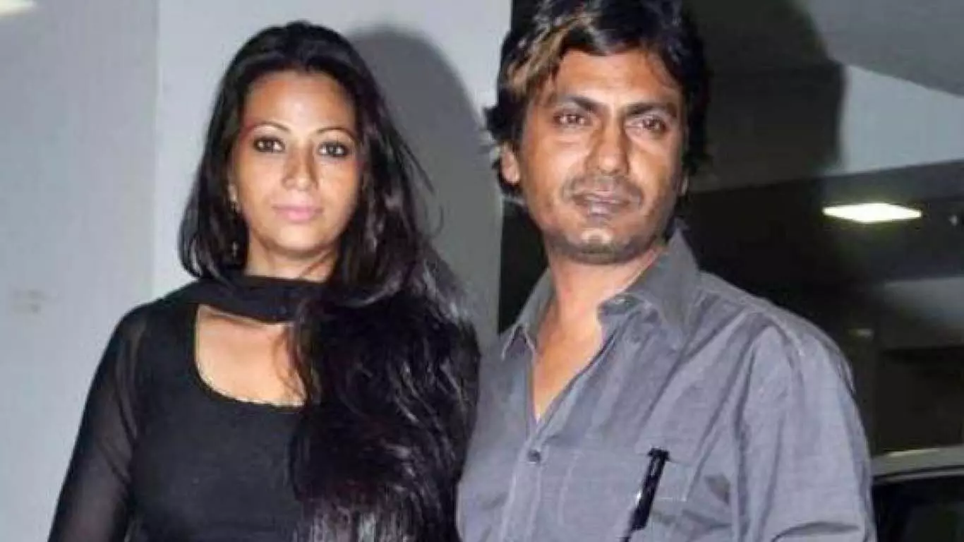 Actor Nawazuddin Siddiqui with wife Aaliya Siddiqui