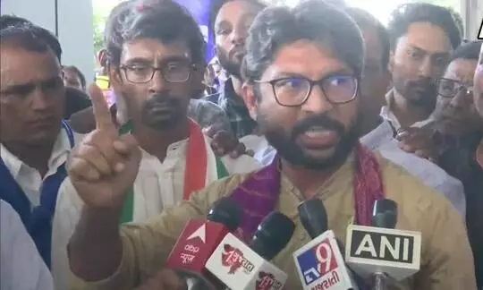 jignesh mevani arrive in ahmedabad says assam government and police action is shameful