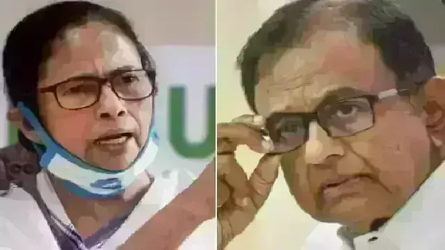 Congress leader P Chidambaram and CM Mamata Banerjee