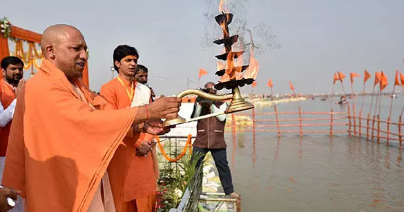 up yogi government master plan grand aarti will be held at ghats of 13 tributaries of ganga