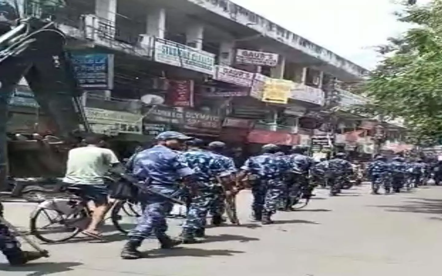 Security tightened after controversy in Lucknows Bhootnath market, RAF conducted flag march