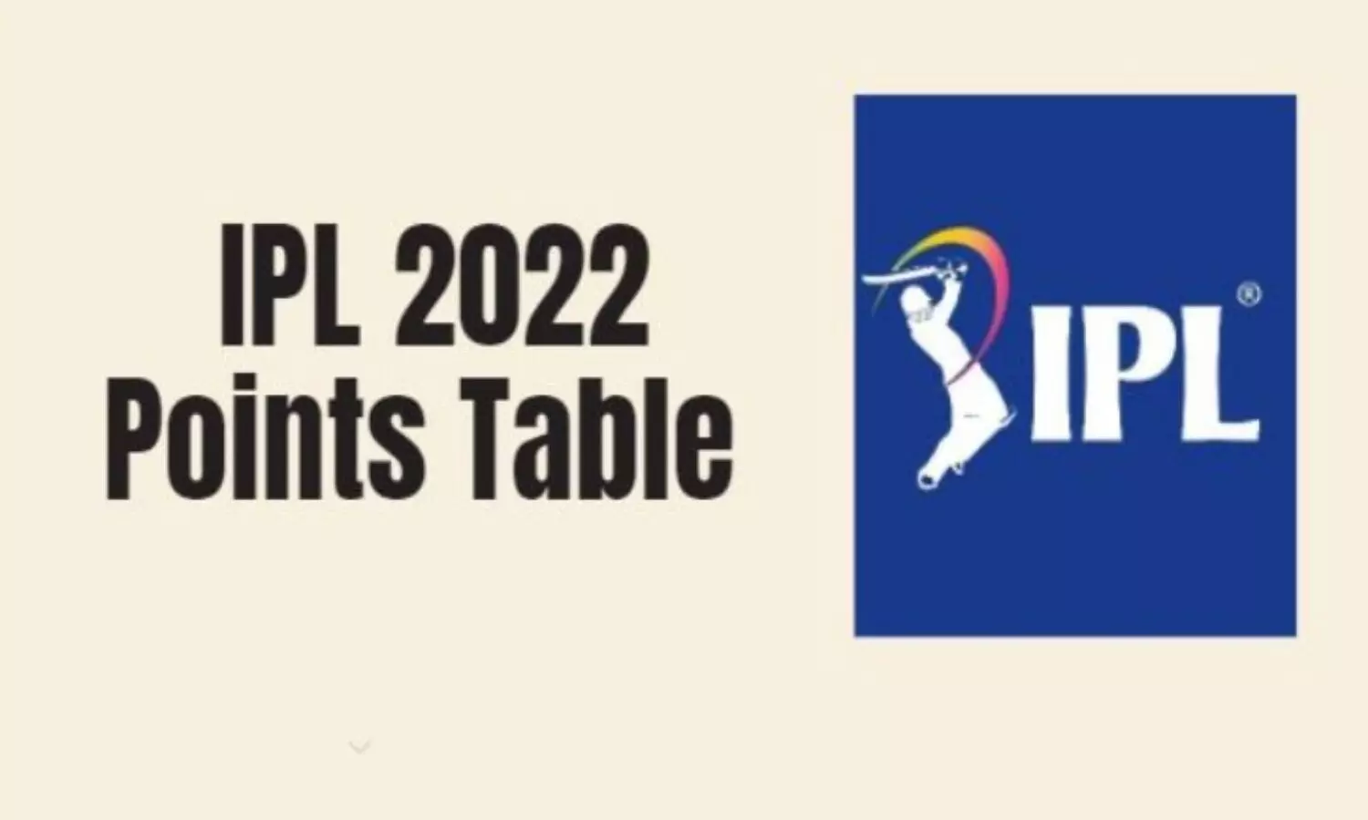 IPL 2022 Point Table