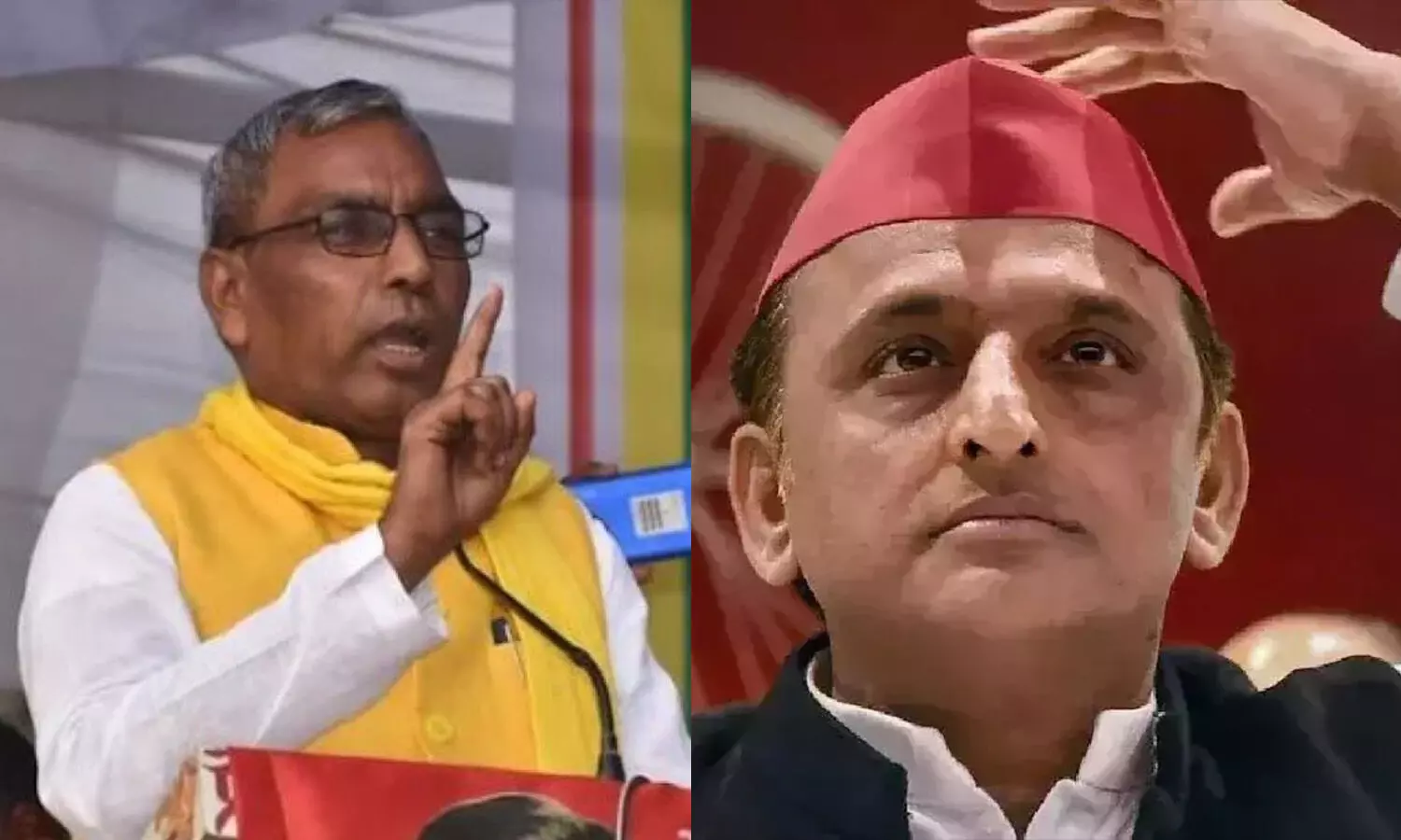 Omprakash Rajbhar and Akhilesh Yadav