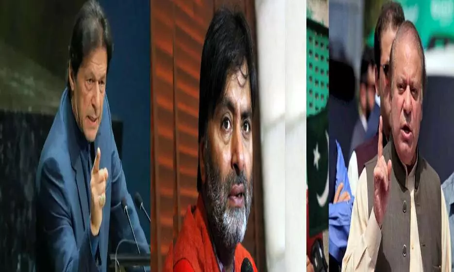yasin malik support Pakistan former Prime Minister nawaz sharif and Imran Khan
