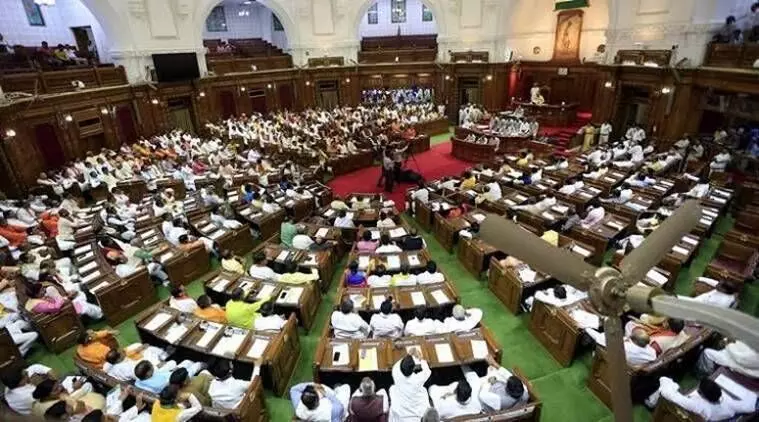 up assembly opposition asked how many people died in up during the corona period sp leader walk out