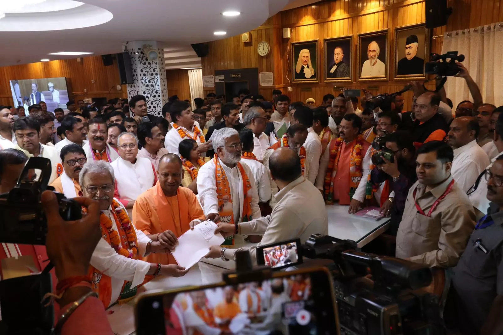 up 8 bjp candidates file nomination for rajya sabha election 2022