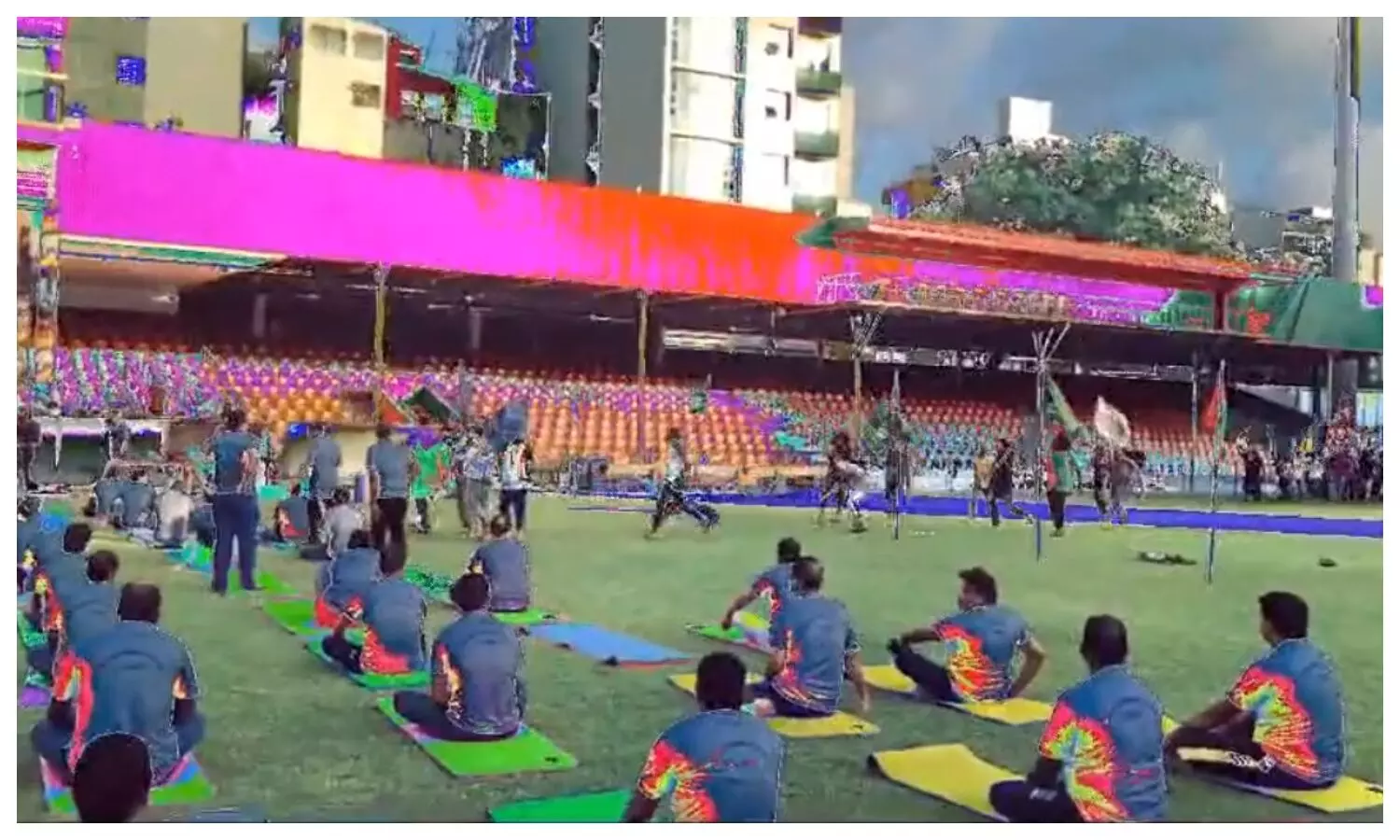 Yoga Day Protest in Male