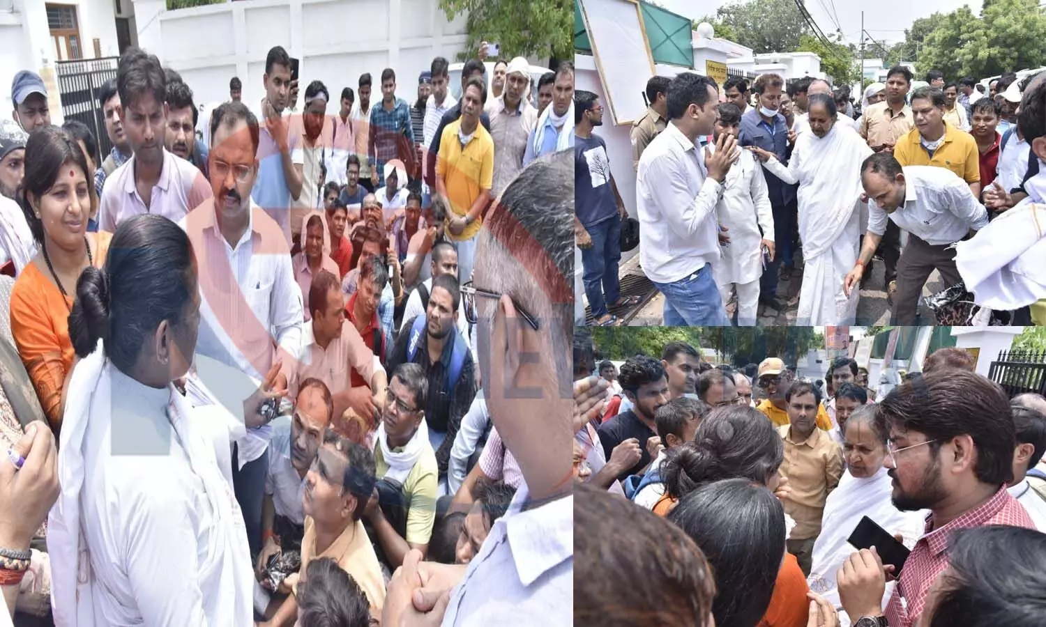 लखनऊ में TGT-PGT अभ्यर्थियों ने घेरा मंत्री गुलाबो देवी का आवास, काउंसलिंग कराकर नियुक्ति की उठाई मांग