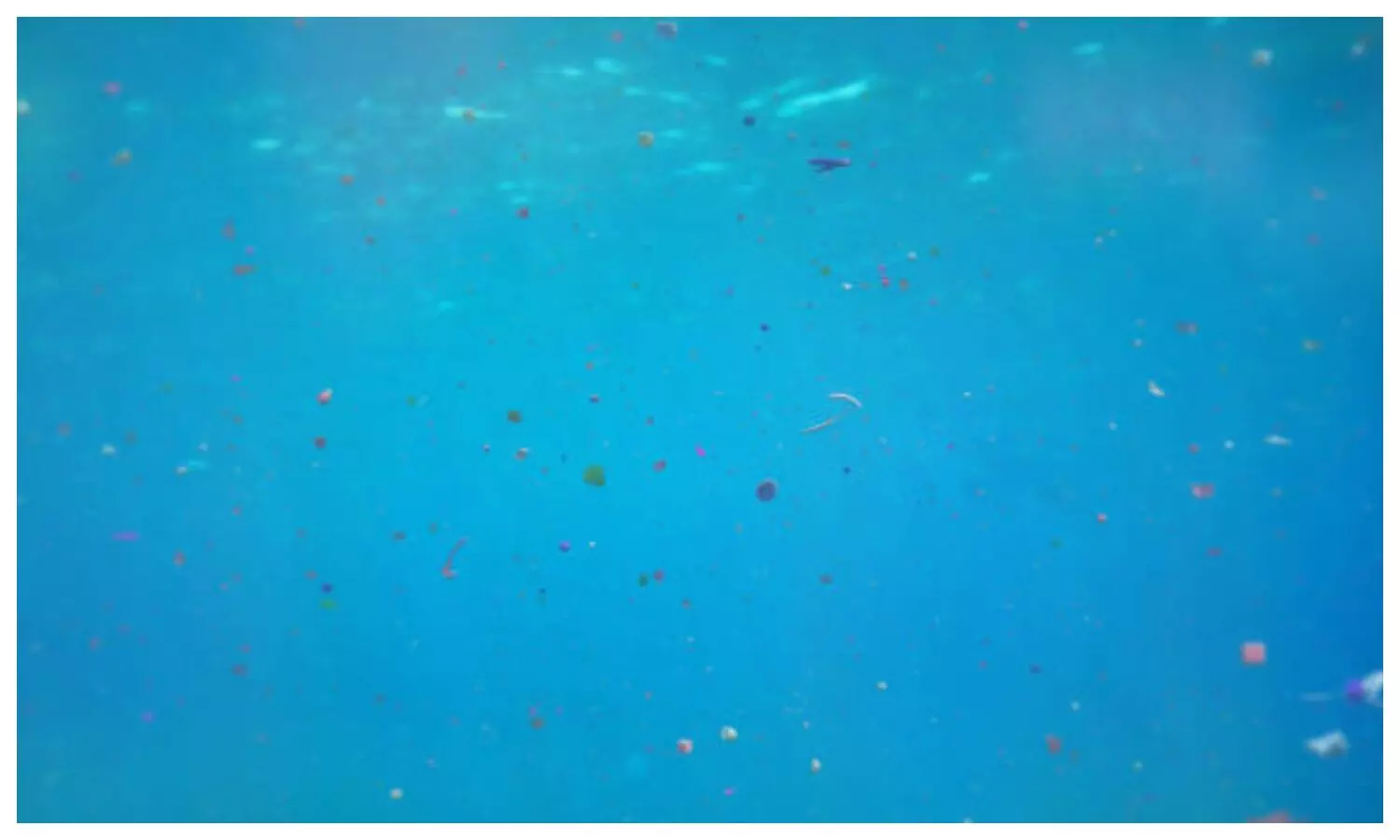 Microplastics in swimming water