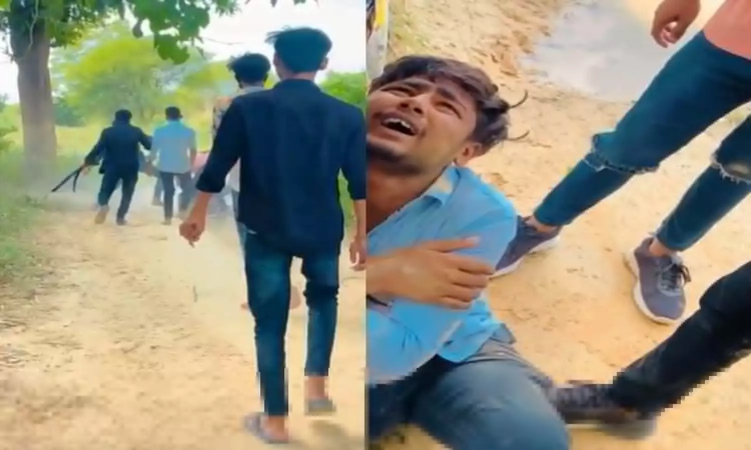 Video of youth beating viral in Sadar Kotwalis Satya Nagar, half a dozen attackers