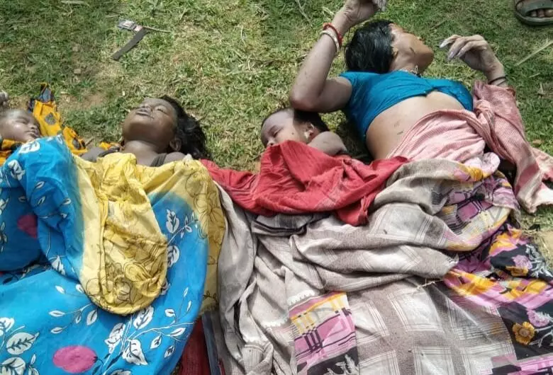 after family dispute a woman was jumped into the well with four children all dead in jamui bihar
