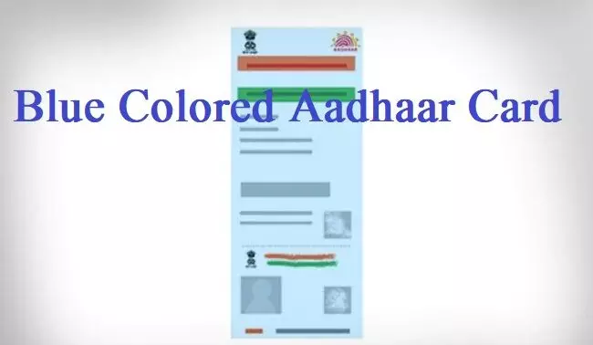blue aadhaar card called baal aadhaar card know how to make