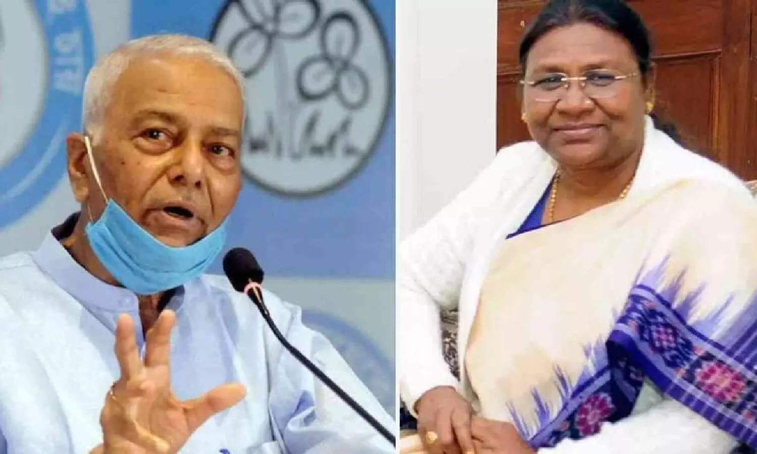 UPA candidate Yashwant Sinha and NDA candidate Dropadi murmu