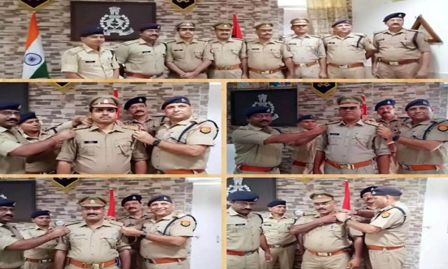 Seven inspectors promoted in the district, became inspector, superintendent of police congratulated