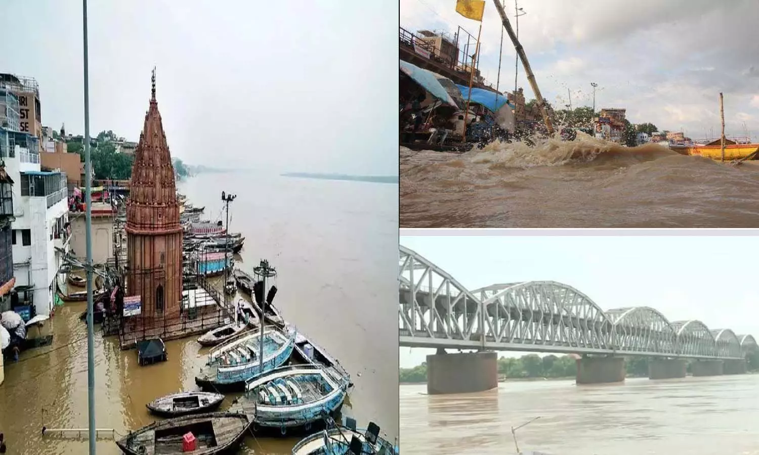 Rapid increase in the water level of Ganga continues in Kashi, ghats lost contact, ban on ferry operation