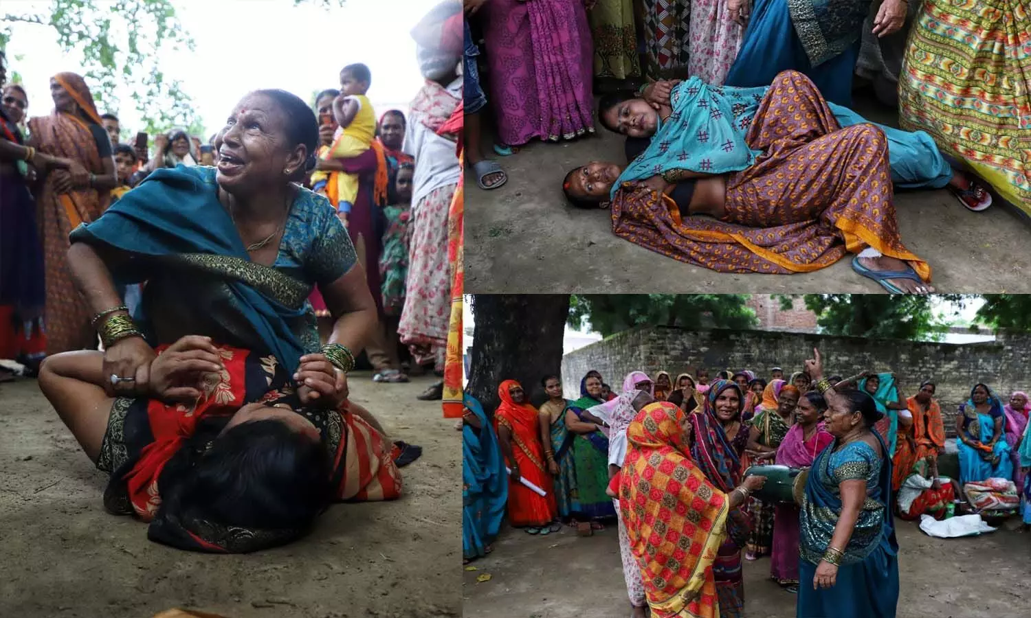 Womens riot took place in Lucknow: Wrestling is going on for the last 100 years, men are strictly forbidden to come