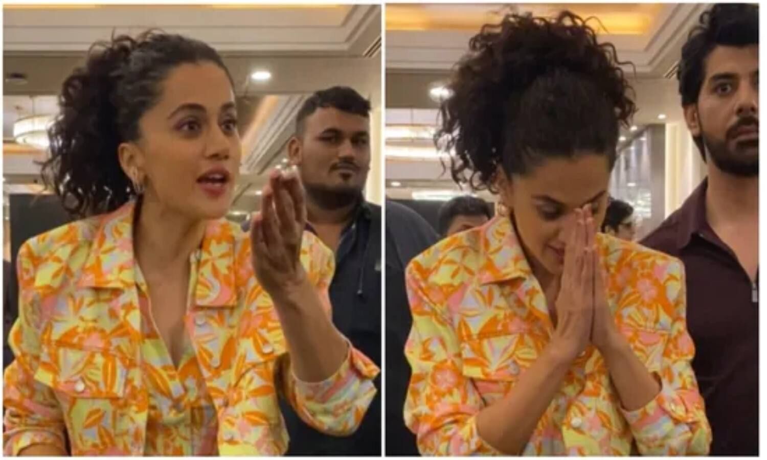 Taspsee Pannu Video: Taapsee Pannu debated during the promotion of the film ‘Do Bara’, said talk to me with respect