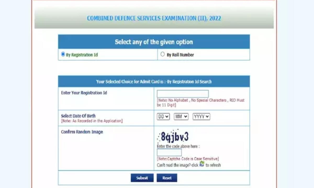 UPSC CDS 2 Admit Card 2022: UPSC has released the UPSC CDS 2 Admit Card, here’s how to download