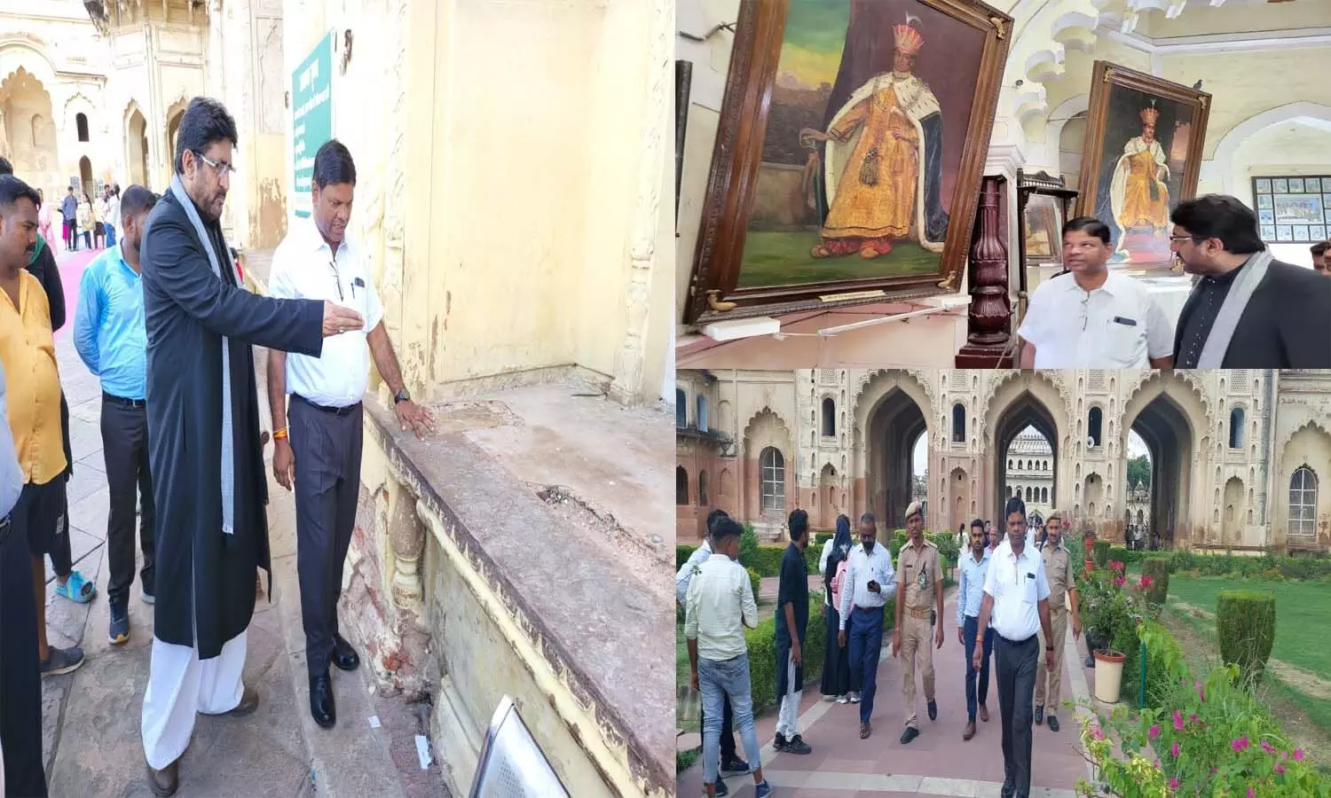 DM Suryapal Gangwar inspects Imambara: 5 gardeners removed, instructions given to ASI to make estimates