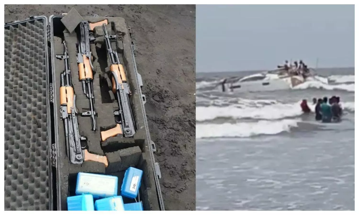 Two boats with AK 47 recovered in Raigad near Mumbai