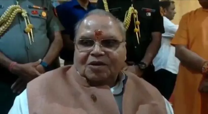 meghalaya governor satya pal malik mathura visit baba neem karoli ashram in vrindavan