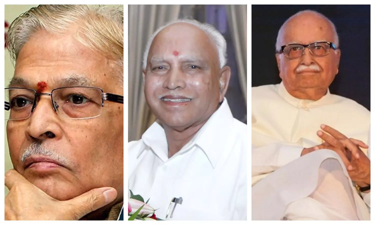 Murli Manohar Joshi, LK Advani, BS Yediyurappa