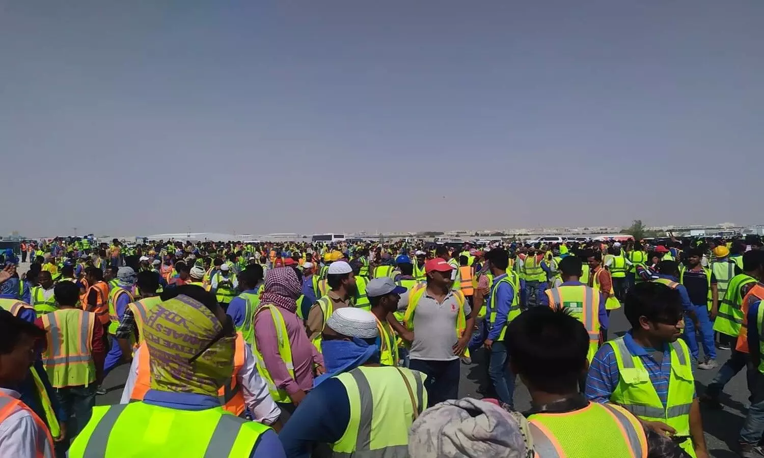 Workers protest in Qatar