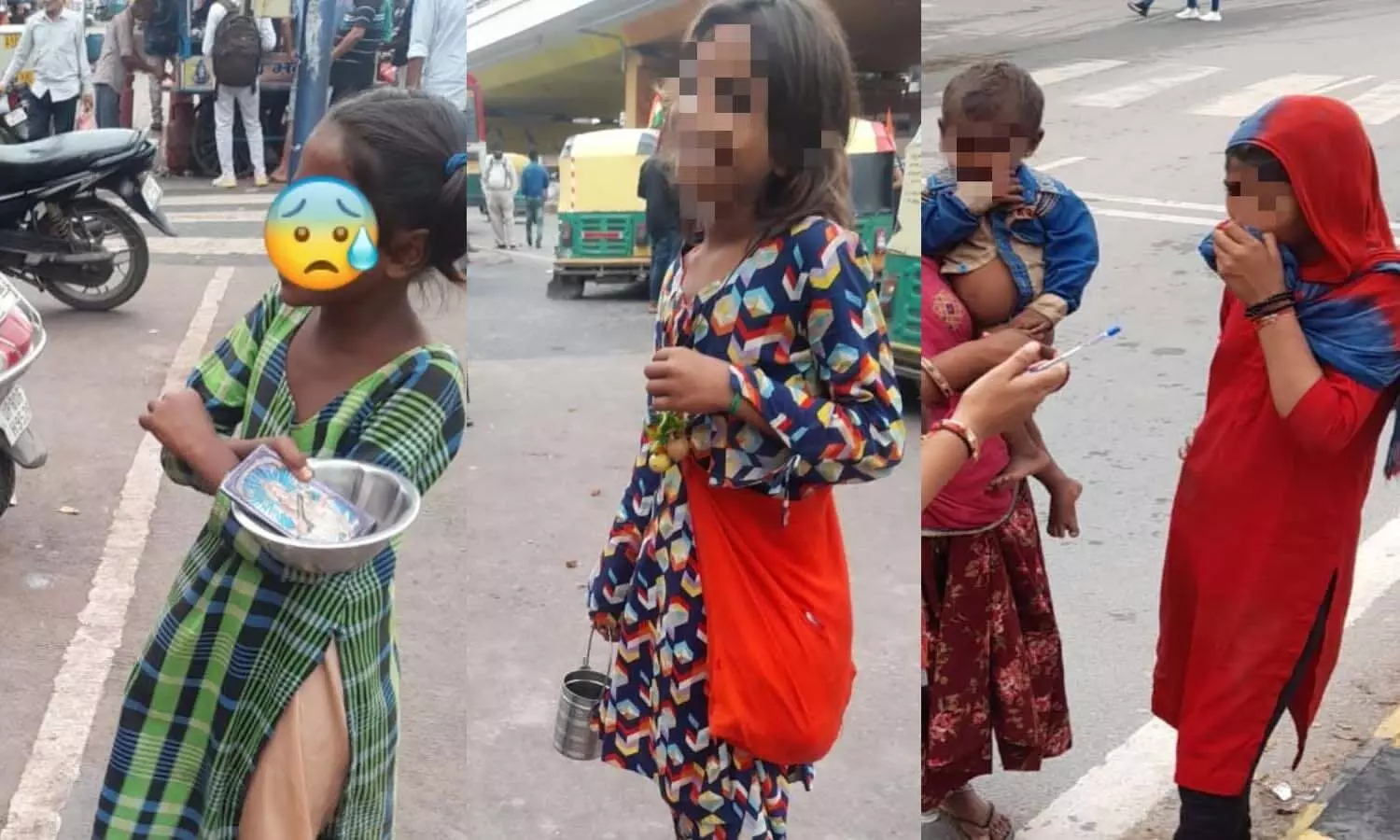 Children are begging on life line MG Road in Lucknow, shocking disclosure in the survey