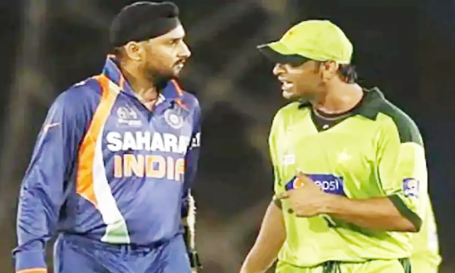 Harbhajan Singh and Shoaib Akhtar