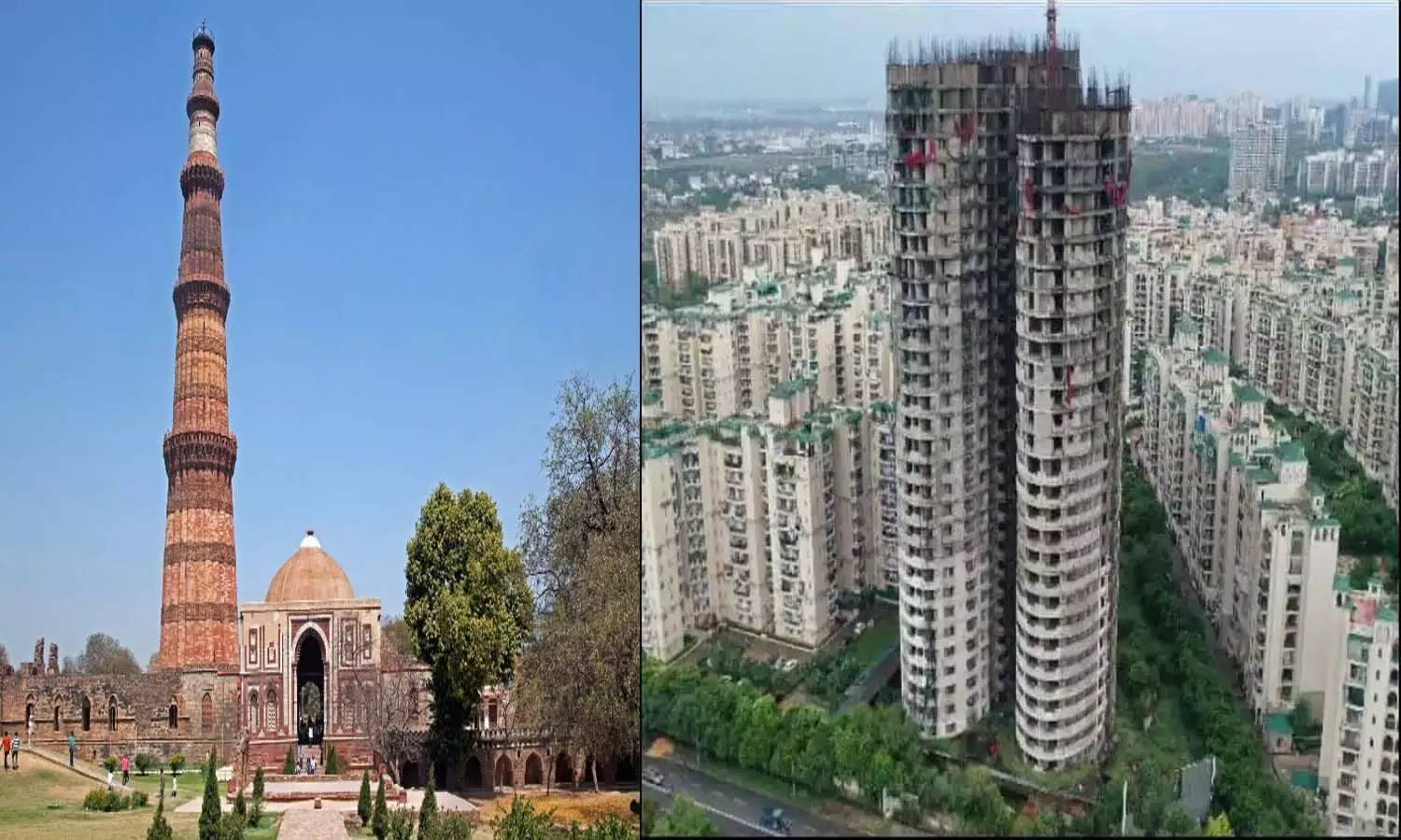 Twin tower is taller than Qutub Minar, know the process of demolition, effects and concerns