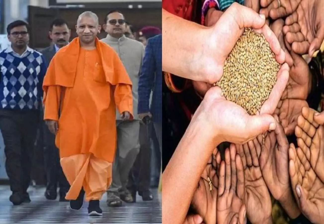 yogi government could not distribute 50 thousand tonnes ration to poor in uttar pradesh