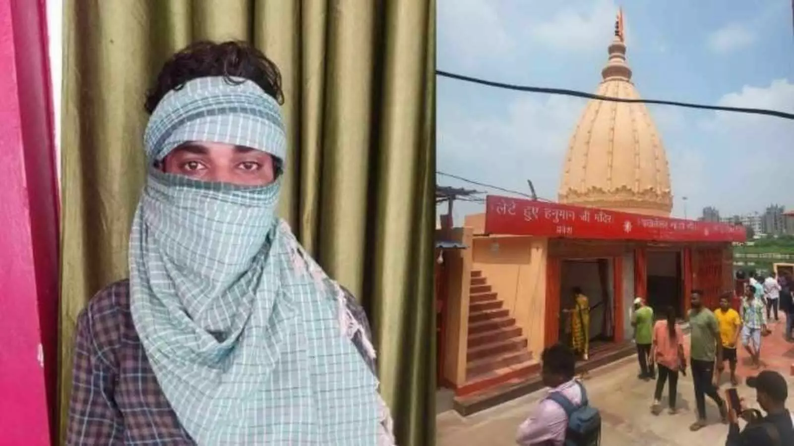 muslim youth broke statue in lete hue hanuman mandir in lucknow hindu organizations angry