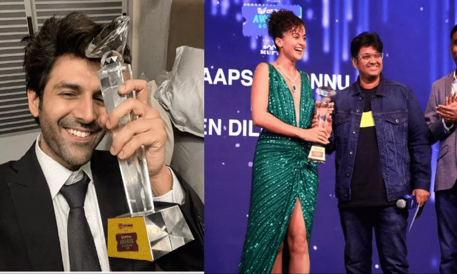 कार्तिक आर्यन ने जीता बेस्ट एक्टर का पुरस्कार, तापसी पन्नू को मिला बेस्ट एक्ट्रेस का अवॉर्ड
