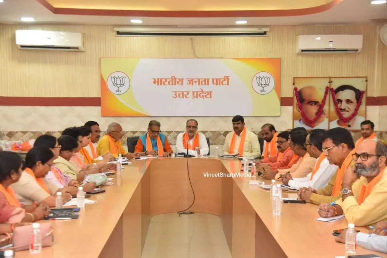 up bjp president bhupendra chaudhary hold meeting in lucknow for mlc elections 2022