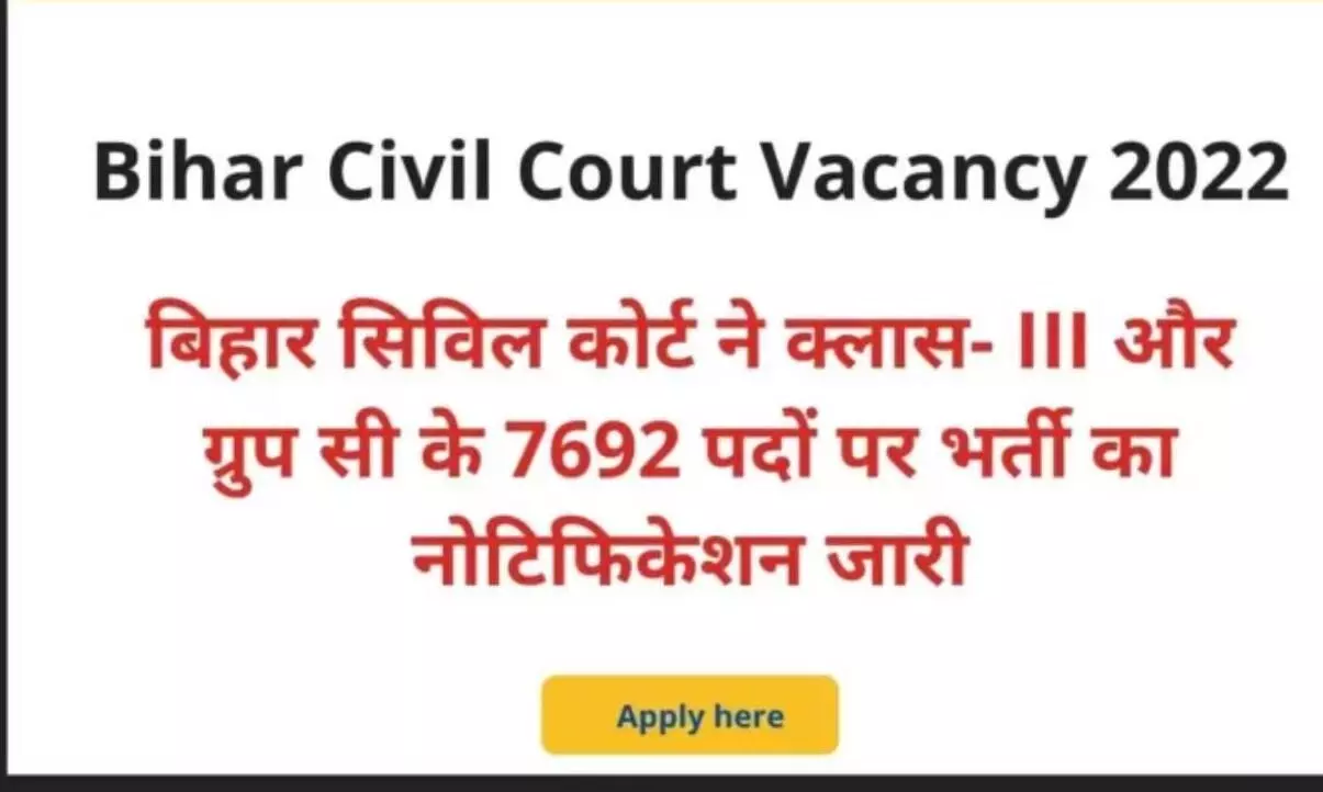 Bihar Civil Court Recruitment 2022 eligibility criteria vacncy detail admit card sarkari naukri and latest update