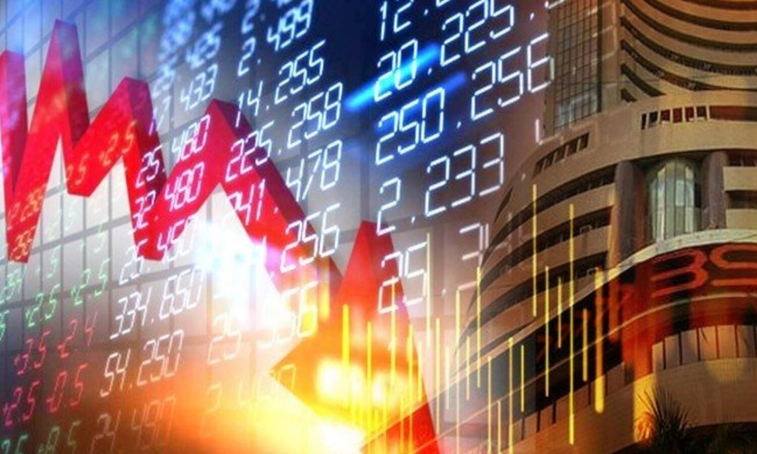 Share Market Update Today: Huge fall in stock market, Sensex breaks 1100 points