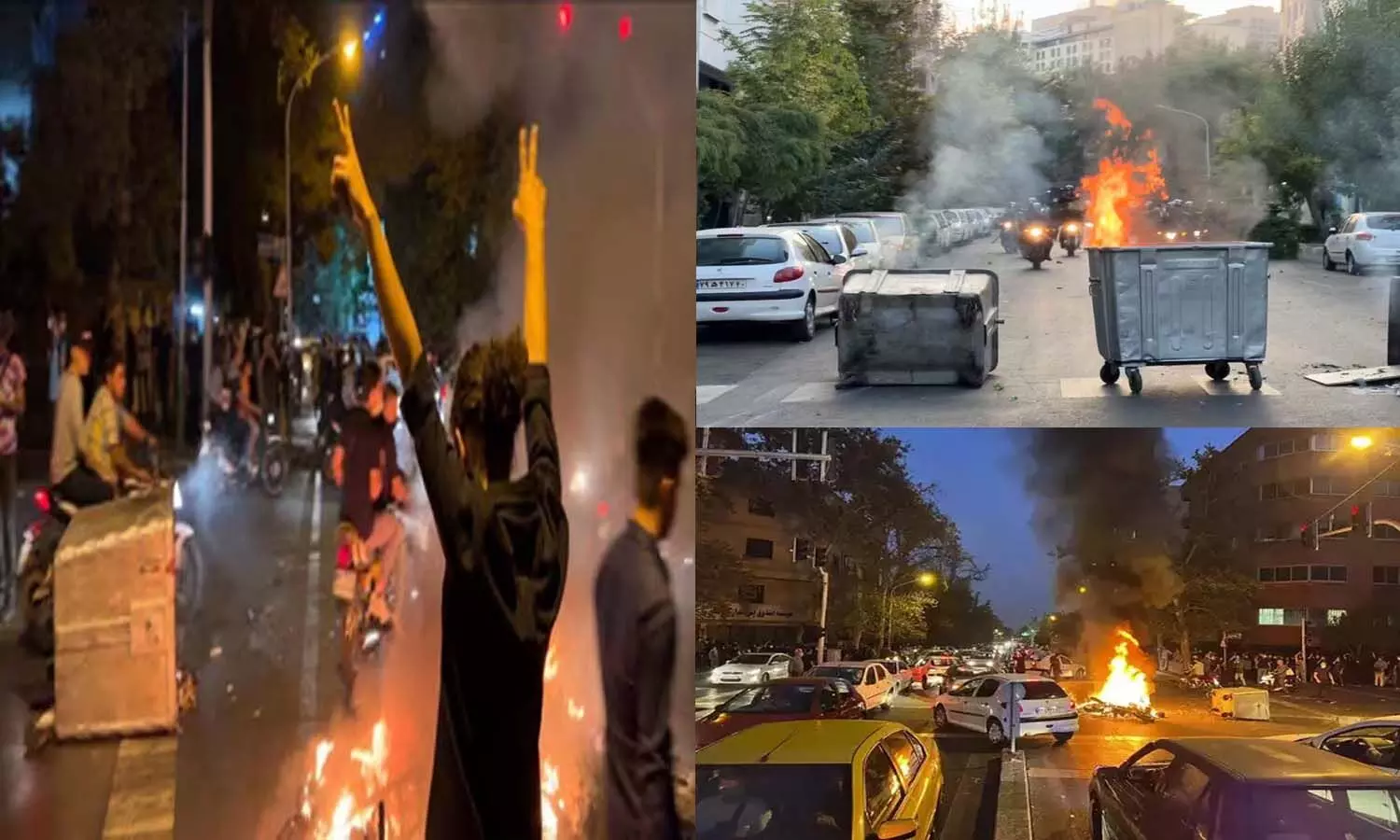 Angry mob set fire to police stations in Iran, demonstrations in 50 cities