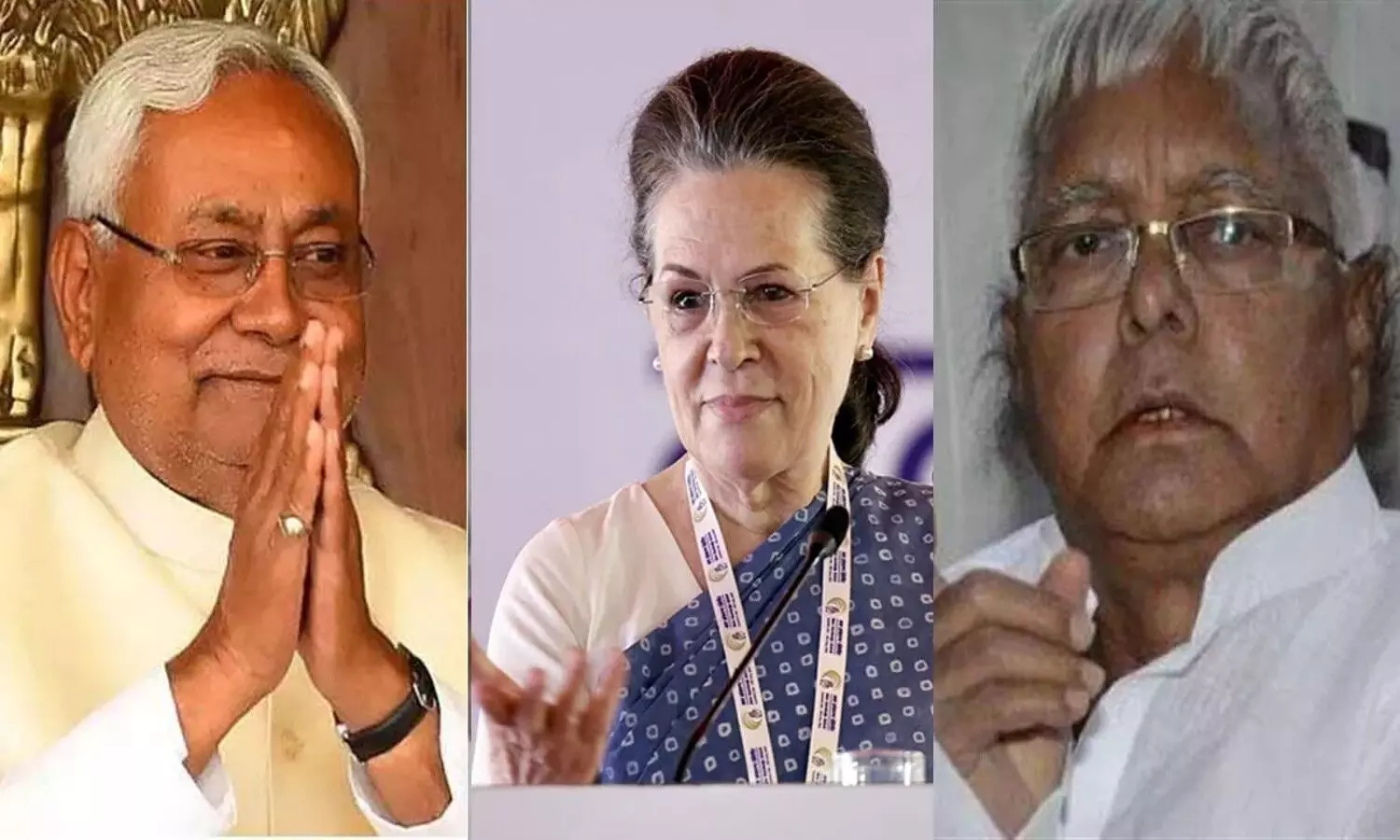 Nitish And Lalu met Sonia Gandhi