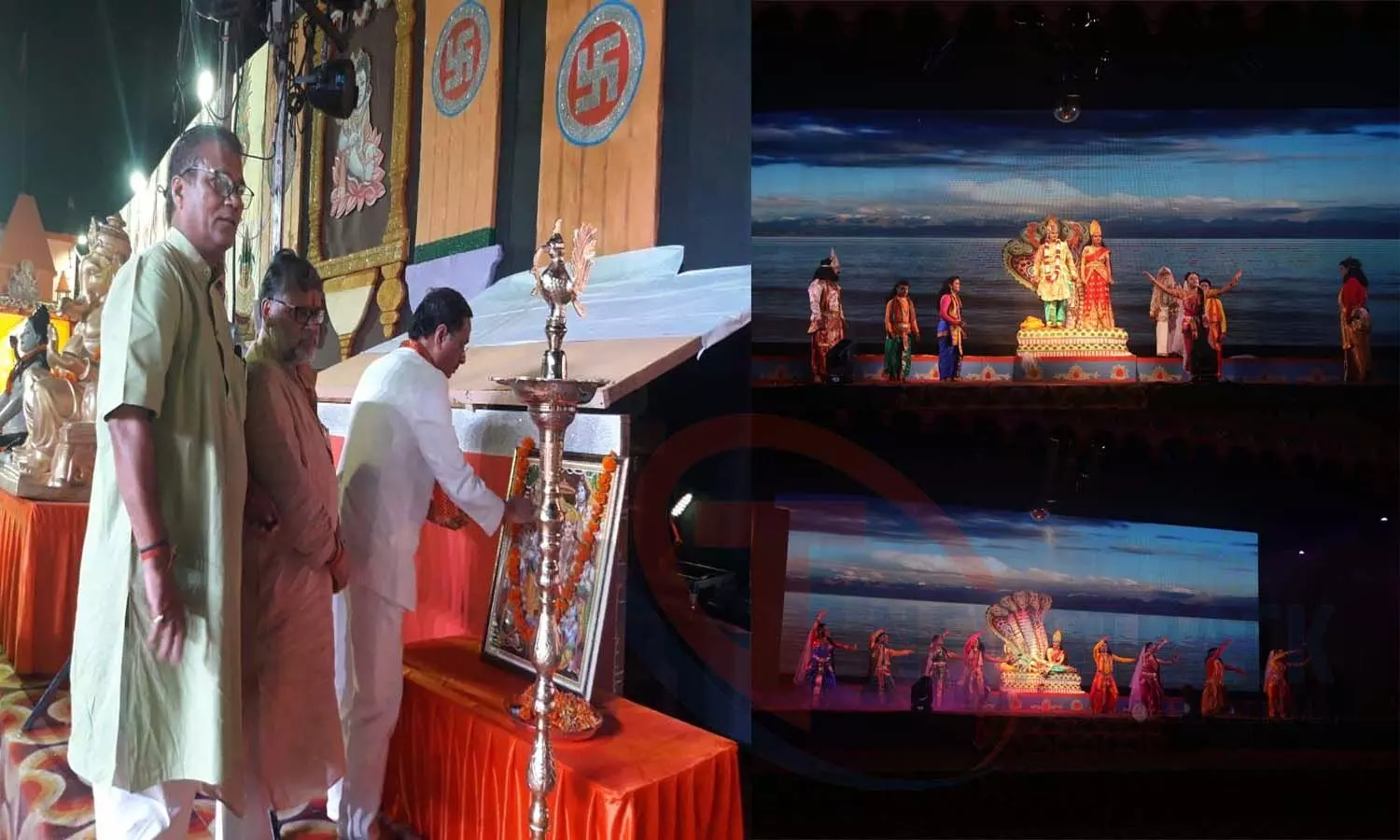 Dinesh Sharma inaugurated Aishbagh Ramlila, on the first day Ramjanma, Tadka slaughter and Ahilya Uddhav Leela enchanted