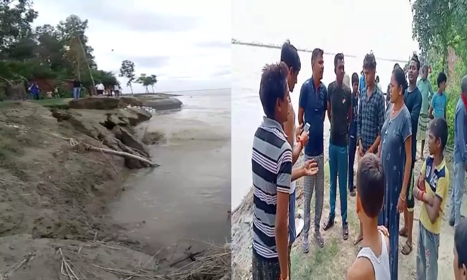 Heavy erosion due to falling water level of Ghaghra river, survival of villages in danger, videos of tragedy are going viral