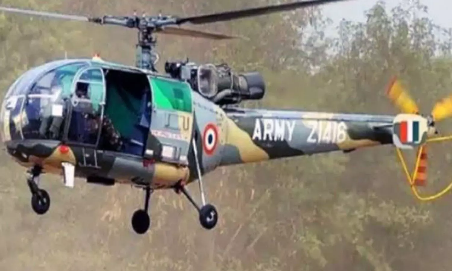 Army Cheetah Helicopter Crashes in Arunachal Pradesh
